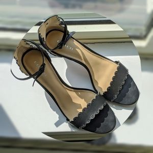 Black Leather Sandals x COACH